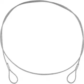 Steel cable EUROLITE 900 x 3 mm silver — wire rope without connector