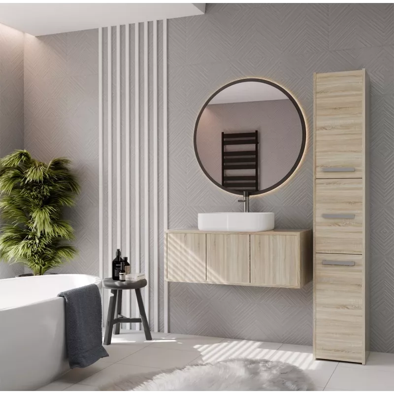 Topeshop S33 SONOMA bathroom storage cabinet Oak