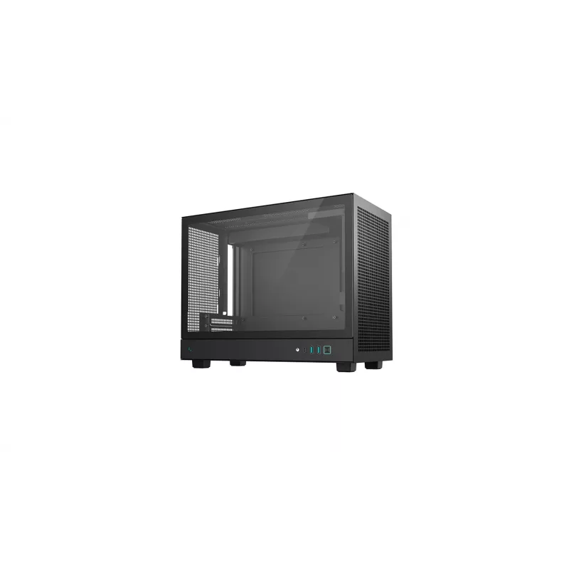 Computer case DeepCool CH160 PLUS Small Form Factor SFF ATX/mATX, tempered glass, USB-C, black