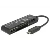 DeLOCK USB2.0 Card Reader USB Type-C male 5 Slots - Card Reader - All-in-one (Multi-Format) - USB-C (91739)