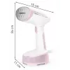 Handheld garment steamer Tefal DT3050, 1300 W, 20 g/min steam, 0.12 L tank, 2.6 m cord, pink