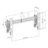 TV Wall Mount SBOX LVW02-48T for 37–70 inch screens, max 70 kg, VESA up to 800×400