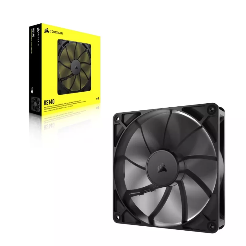 Fan Corsair RS140 14 cm Black 330-1700 RPM 0.11-3.46 mmH2O