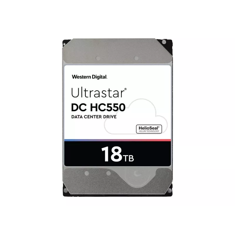Western Digital Ultrastar DC HC550 18 TB 3.5 Inch SAS 12 Gb/s Enterprise HDD, 7200 RPM, 512 MB (0F38353 / WUH721818AL5204)