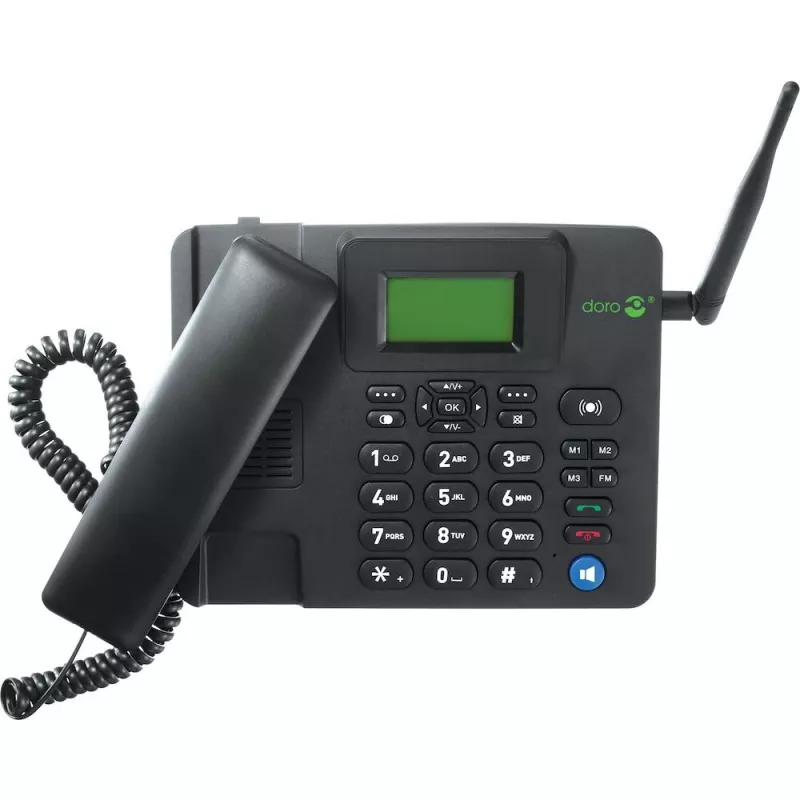 IP Phone Doro 4100H Black Wired Handset LCD 128x64 500 Entries