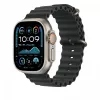 Band Apple 49mm Black Ocean Band Extension Natural Titanium Finish