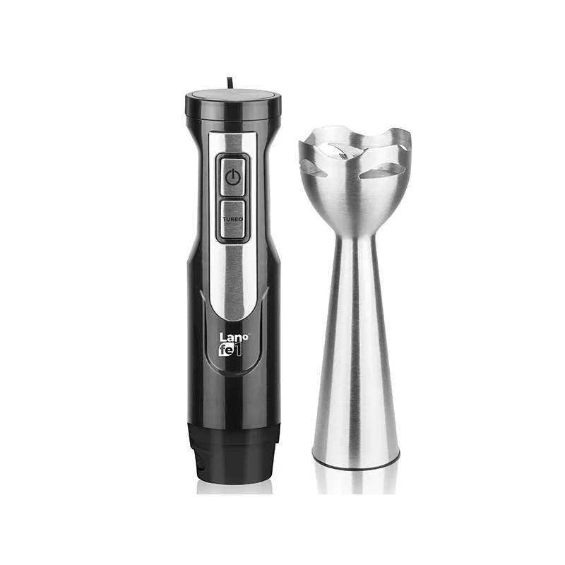 LAFE BlendMix BRK-003A hand blender set, 800 W, 2 speeds, turbo, stainless steel blade, 0.6 L cup, Black/Silver