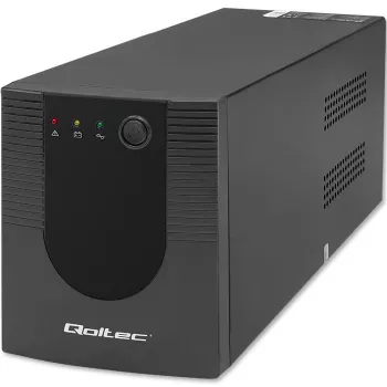 Uninterruptible Power Supply UPS Qoltec 53775 1.2 kVA 720 W 4 AC outlets