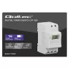 DIN rail electronic timer switch QOLTEC 50983, battery powered, for automation circuits