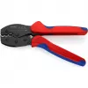 Crimping tool Knipex PreciForce model 975236 SB — insulated handles in black, blue and red