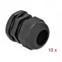Cable Gland DeLOCK 60224 Black Plastic 10 pc(s)