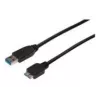ASSMANN SuperSpeed USB 3.0 Cable, USB A Plug Micro USB B-Plug, Cu AWG 28, 2x Shielded, dl. 1.0m (AK-300116-010-S)