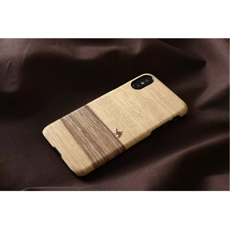Phone case MAN&WOOD for iPhone X/XS — terra black, protective back cover