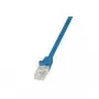 LogiLink CP2076U RJ45 network cable, patch cable CAT 6 U/UTP 5.00 m blue with snap-in protection 1 p