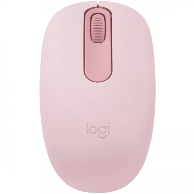 Logitech M196 - Mouse - right- and left-handed - optical - 3 Buttons - Wireless - Bluetooth - rosé (910-007461)