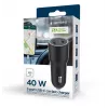 Gembird TA-UC-C2PD40-CAR-01 Power Adapter Black