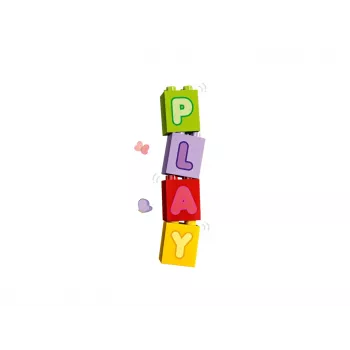 Construction toy LEGO DUPLO 10421 ABC Truck, 36 pieces, 2 minifigures, for ages 2+, dimensions 110×140×70 mm