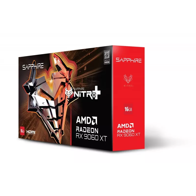 Graphics card Sapphire NITRO+ Radeon RX 9060 XT — 8 GB GDDR6, 128-bit, PCIe x16 5.0