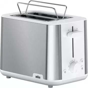 Braun HT 1510 8 2 slice(s) 900 W Stainless steel, White