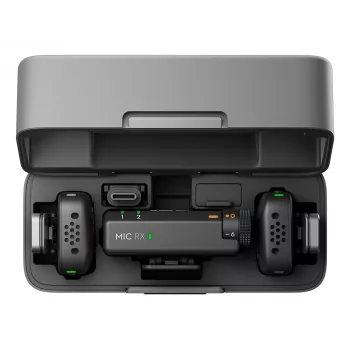 DJI Mic Mini (2 TX + 1 RX + Charging Case) Wireless Microphone Kit - Dark Grey