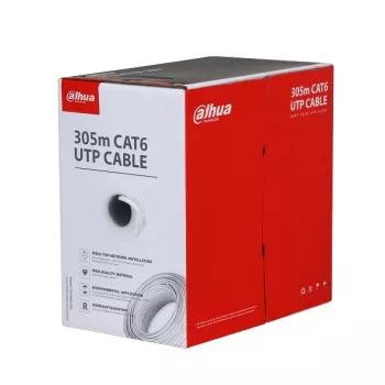 Cable CAT6 Utp 305M Cca WHITE/PFM922I-6UN-C-WHITE Dahua