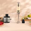 Hand mixer CECOTEC Power Mixer RetroYellow 1200MAX Cream&Crush, 1200 W, multiple speeds, dough hooks and beaters