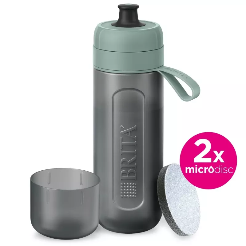 Brita Sports Water Filter Bottle Active Dark Green, Green