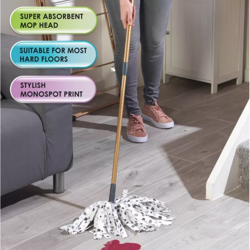 Steam mop Beldray LA069066GRYEU7 1500W lightweight for hard floors, quick steam cleaning