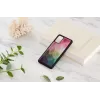 Phone case iKins for Samsung Galaxy S20+ — water flower design, black