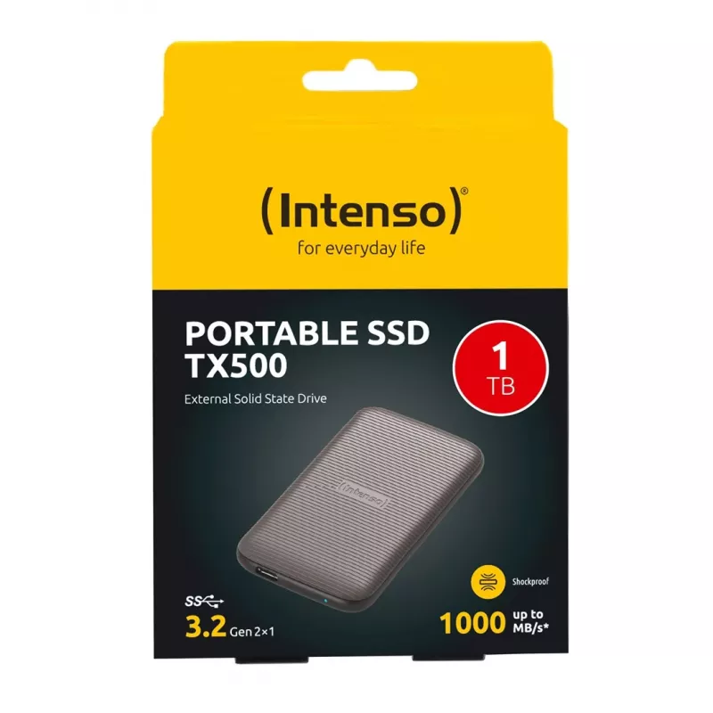 SSD disk Intenso 1TB External USB Type-C 3.2 Gen 2 Brown