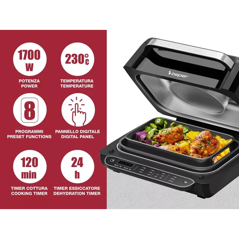 Electric fryer Beper P101FRI080 800W 2L – compact tabletop deep fryer