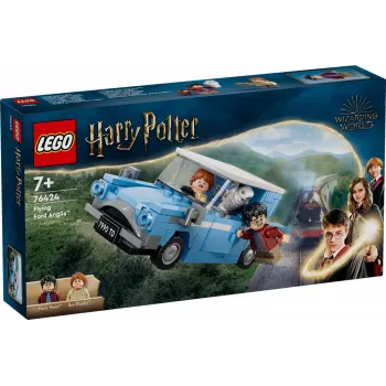 LEGO Harry Potter Flying Ford Anglia Car Toy for 7 Plus Year Old Kids Boys & Girls Buildable Model with Ron Weasley Character Minifigure and Hedwig