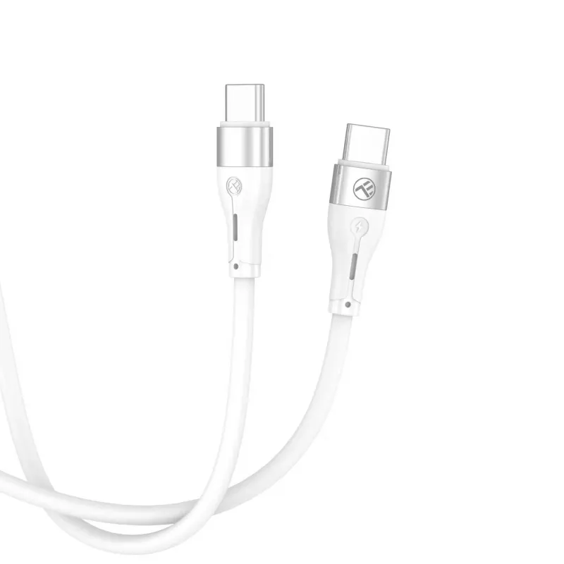 USB Type-C cable Tellur TLL155501 1 m, PD 60W, white