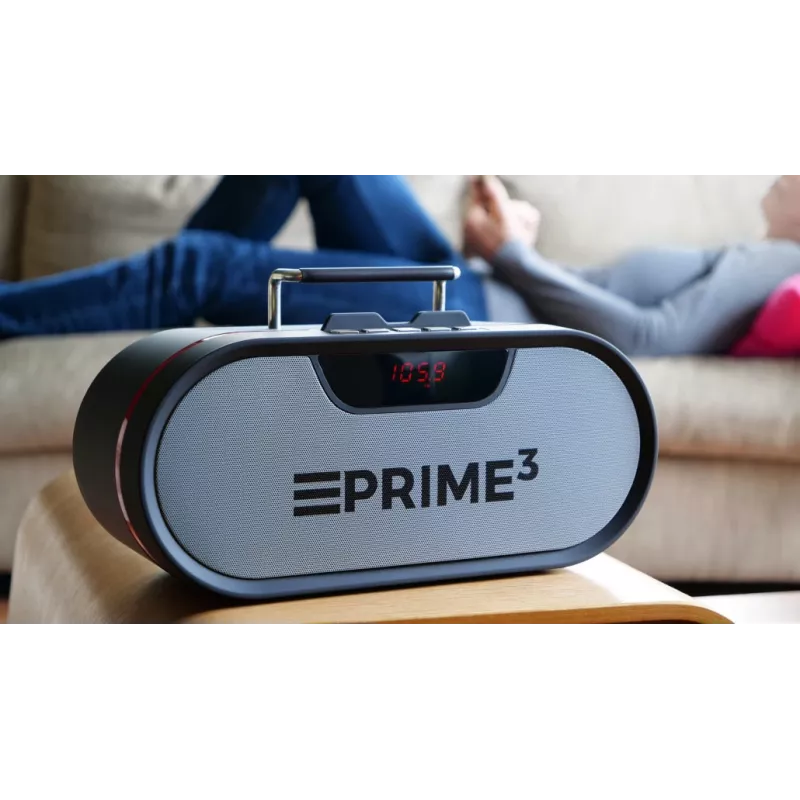 Portable radio PRIME3 APR81 — FM, 12W RMS, MicroSD, 3600 mAh battery, grey