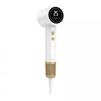 Hair dryer DENVER HDD-1400W, 1400 W, white, 110–240 V, 1.8 m cord, 25–75 °C, 70×89×280 mm