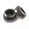 XSPC Connector G1/4 to 14mm Hardtube, black chrome - 8 pieces