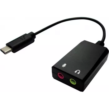 Value 12.99.3213 Cable Adapter USB Type C 2 x 3.5 Black (12.99.3213)