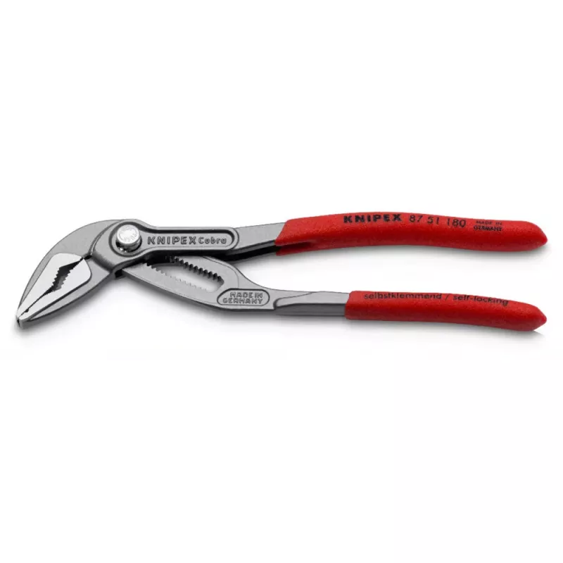 Water pump pliers Knipex Cobra ES 87 51 180 SB – adjustable jaw 0–45 mm