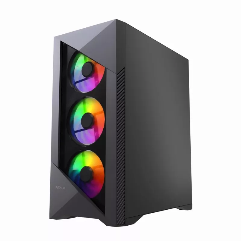 Gembird CCC-FC-900ARGB Gaming computer case Fornax 900, ATX, black