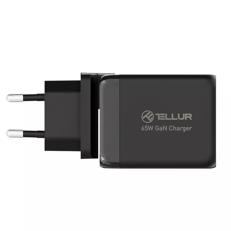 Wall Charger Tellur TLL151451 65W, 3-port (2x USB-C, 1x USB-A)