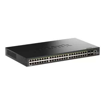 D-Link 52-Port Gigabit Stackable PoE+ Smart Managed Switch with 4 x 10G SFP+ Ports