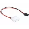 Delock Power Cable Molex 4 Pin Plug to Slim SATA 6 Pin Receptacle 24 cm