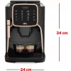 Okka Espresso Pro , fully automatic black/bronze, 1450 Watt