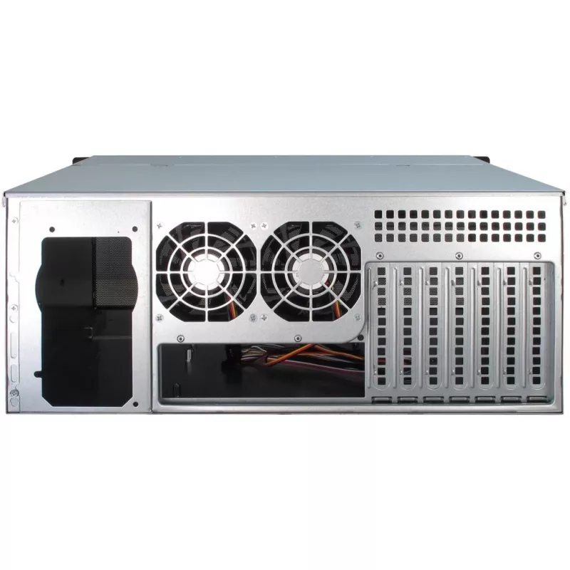 Server Case Inter-Tech 4U-4408 Rack Black, Silver