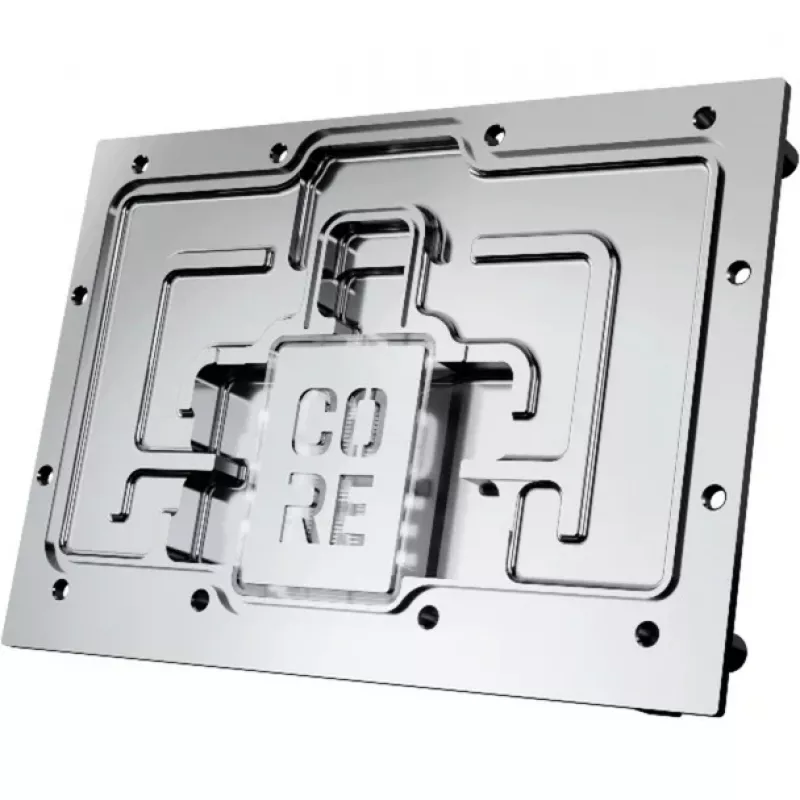 Cooling block Alphacool Core RX 9070 XT Mercury Transparent Chrome with backplate
