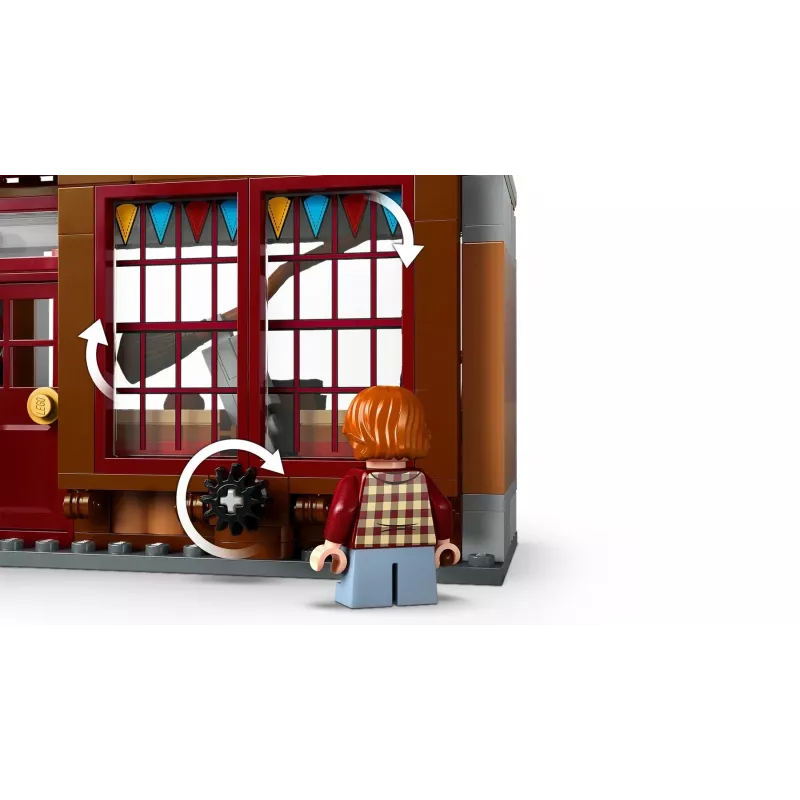 LEGO Harry Potter 76452 Quidditch Supplies Ice Cream Parlour mini‑build set, 795 pieces, 6 minifigures, age 8+