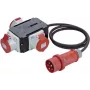 Bachmann H07RN-F5G - power splitter - IEC 60309 16A to IEC 60309 16A - AC 230/400 V - 16 A - 2,0m - outdoors (349.035)