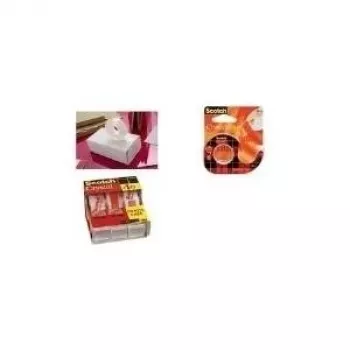 Tape 3M Scotch Crystal Clear 600 with dispenser, 19 mm x 30 m, transparent packaging tape