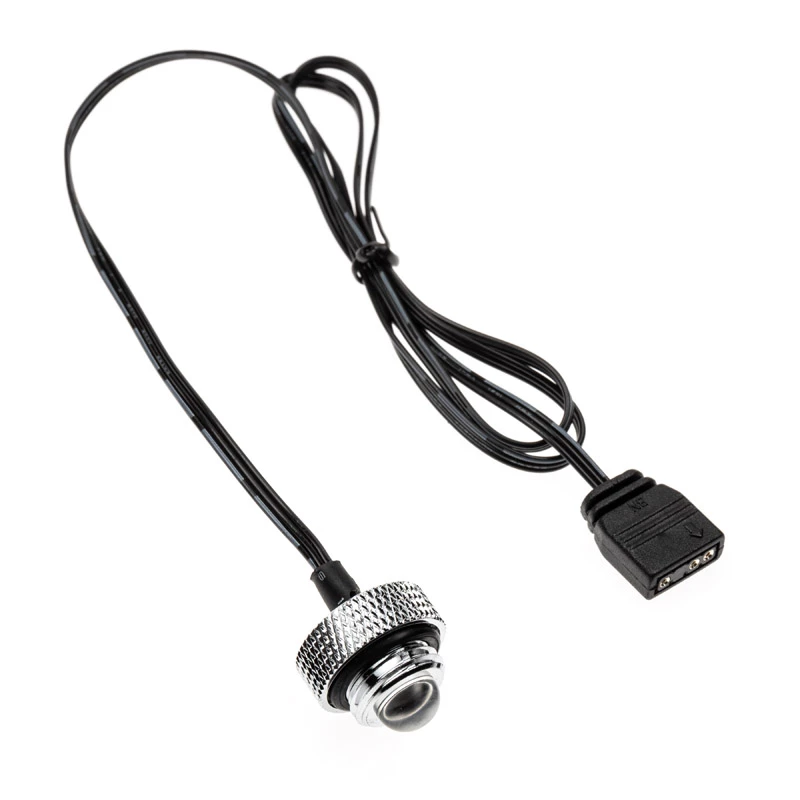 XSPC ARGB LED Verschlussstopfen, G1/4, 5V 3Pin - chrome