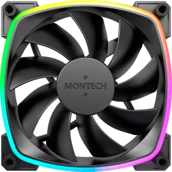MONTECH AX120 120mm ARGB 3-Pack Case Fans - Black